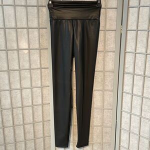 Faux leather leggings, XS Black